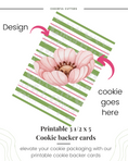 Load image into Gallery viewer, striped cookie backer card for packaging  - file download
