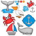 Load image into Gallery viewer, Nautical Cookie Decorating Class and Cookie Cutter Set
