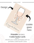 Load image into Gallery viewer, Congratulations cookie backer card for packaging  - file download
