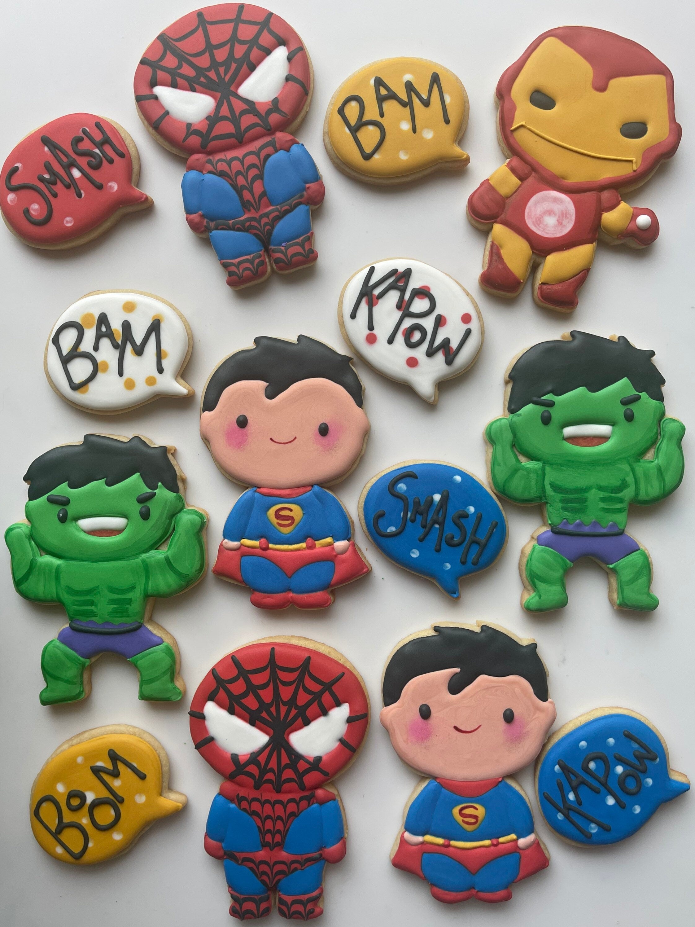 superhero cookies
