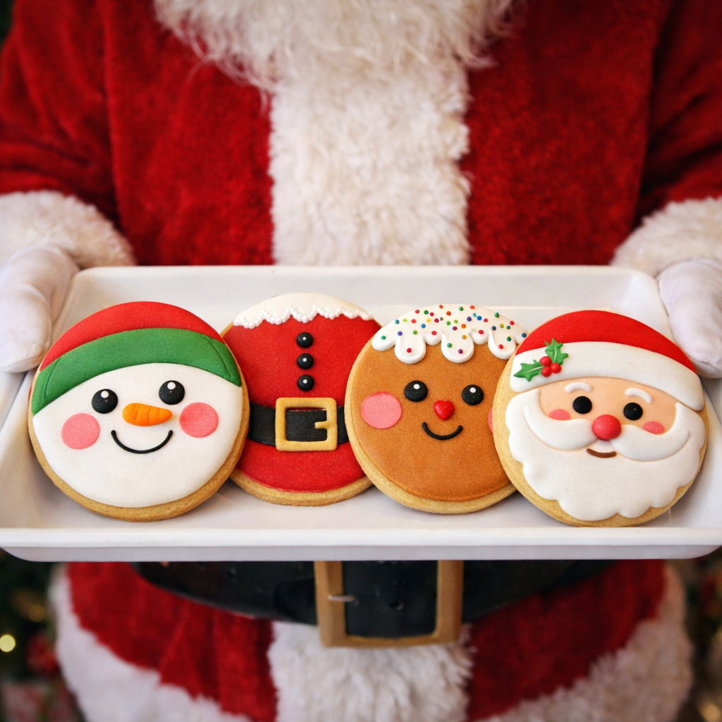 Easy Christmas Cookies: 4 Designs with One Round Cutter