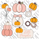 Pumpkin baby shower cookie cutter set | The Cheerful Baker