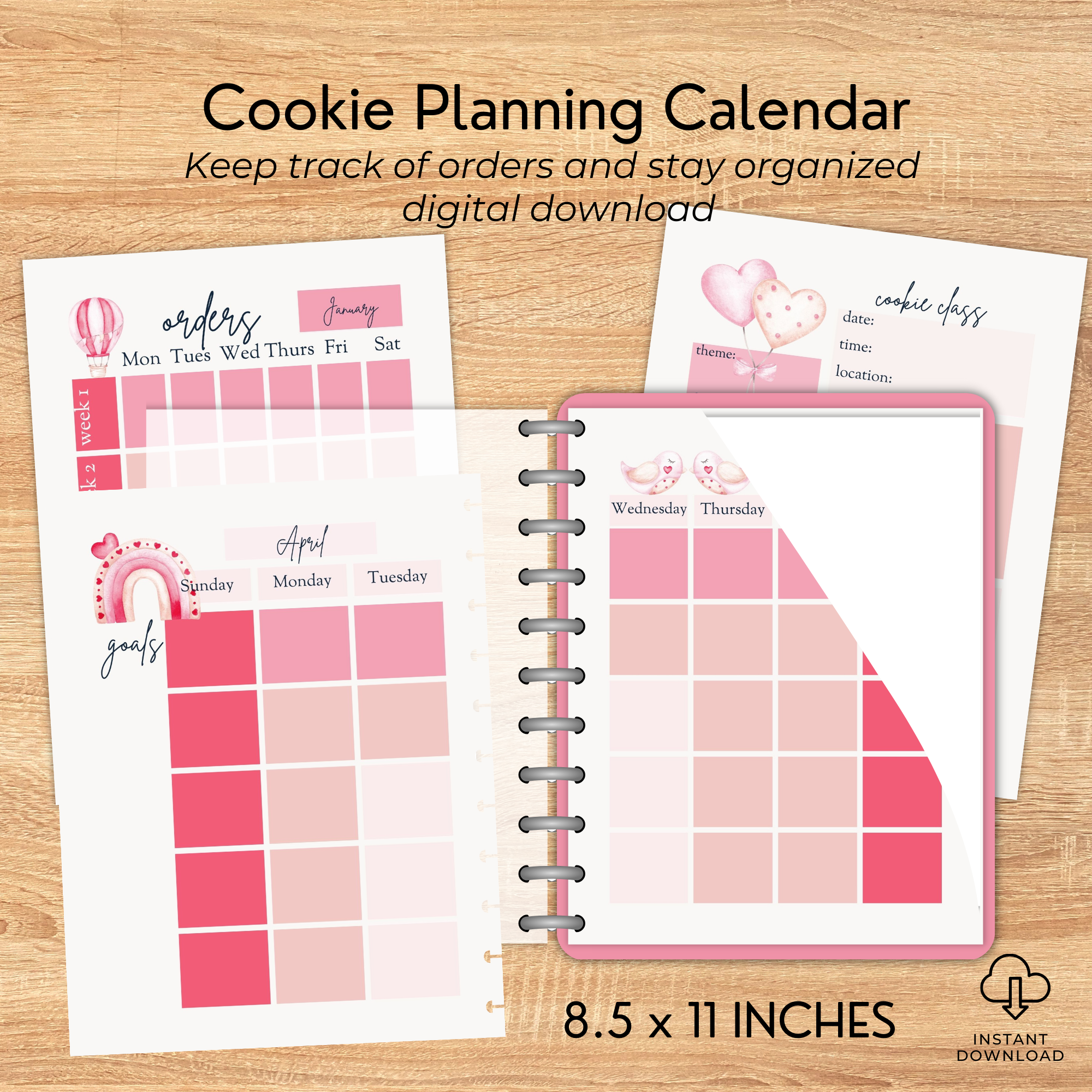 Sprinkled with Love Yearly Cookie Decorator's Planner