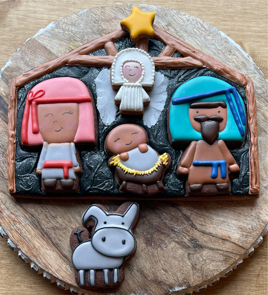 Christmas nativity cookie cutter set