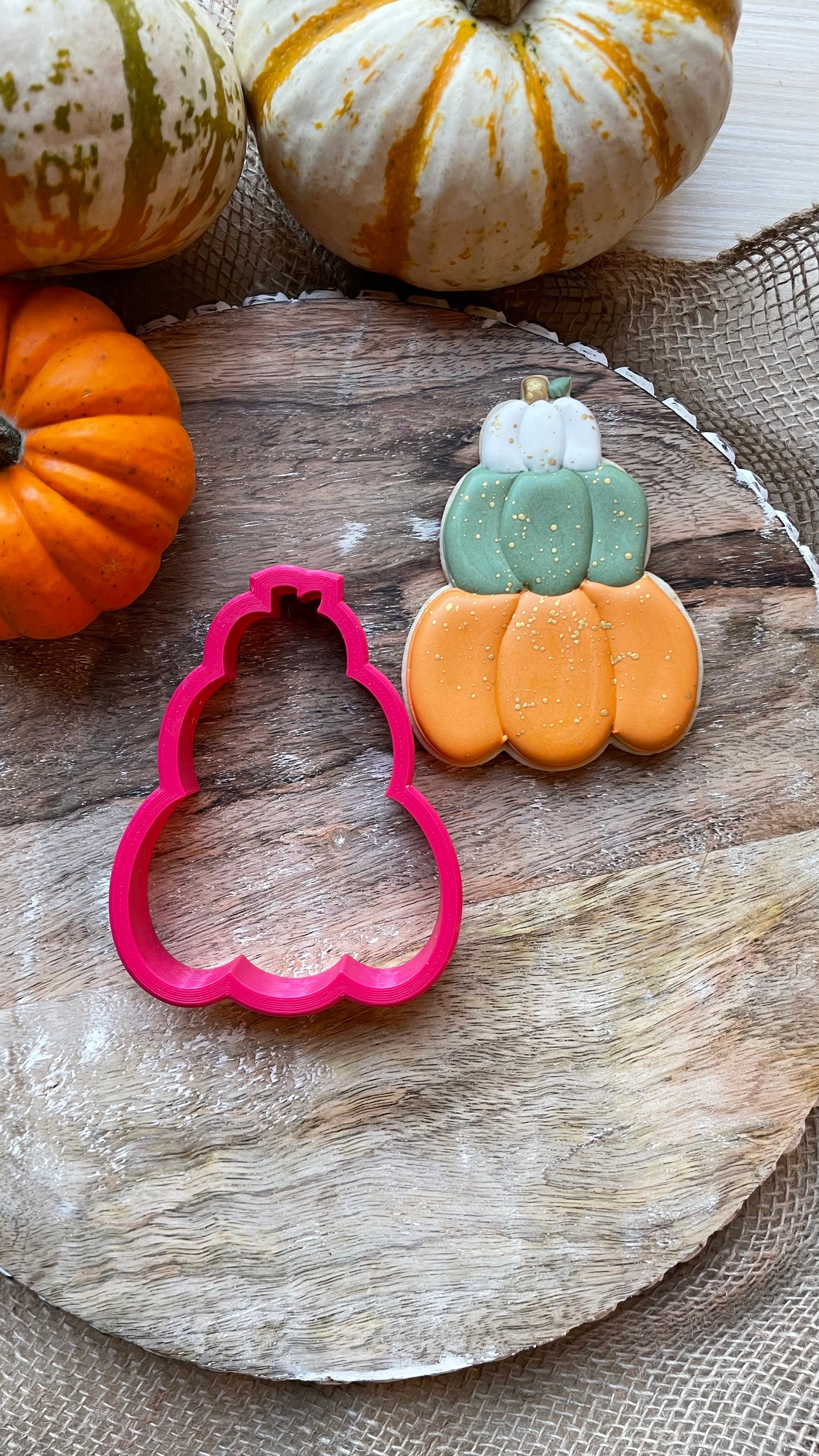 Stacked Pumpkin Cookie Cutter | The Cheerful Baker