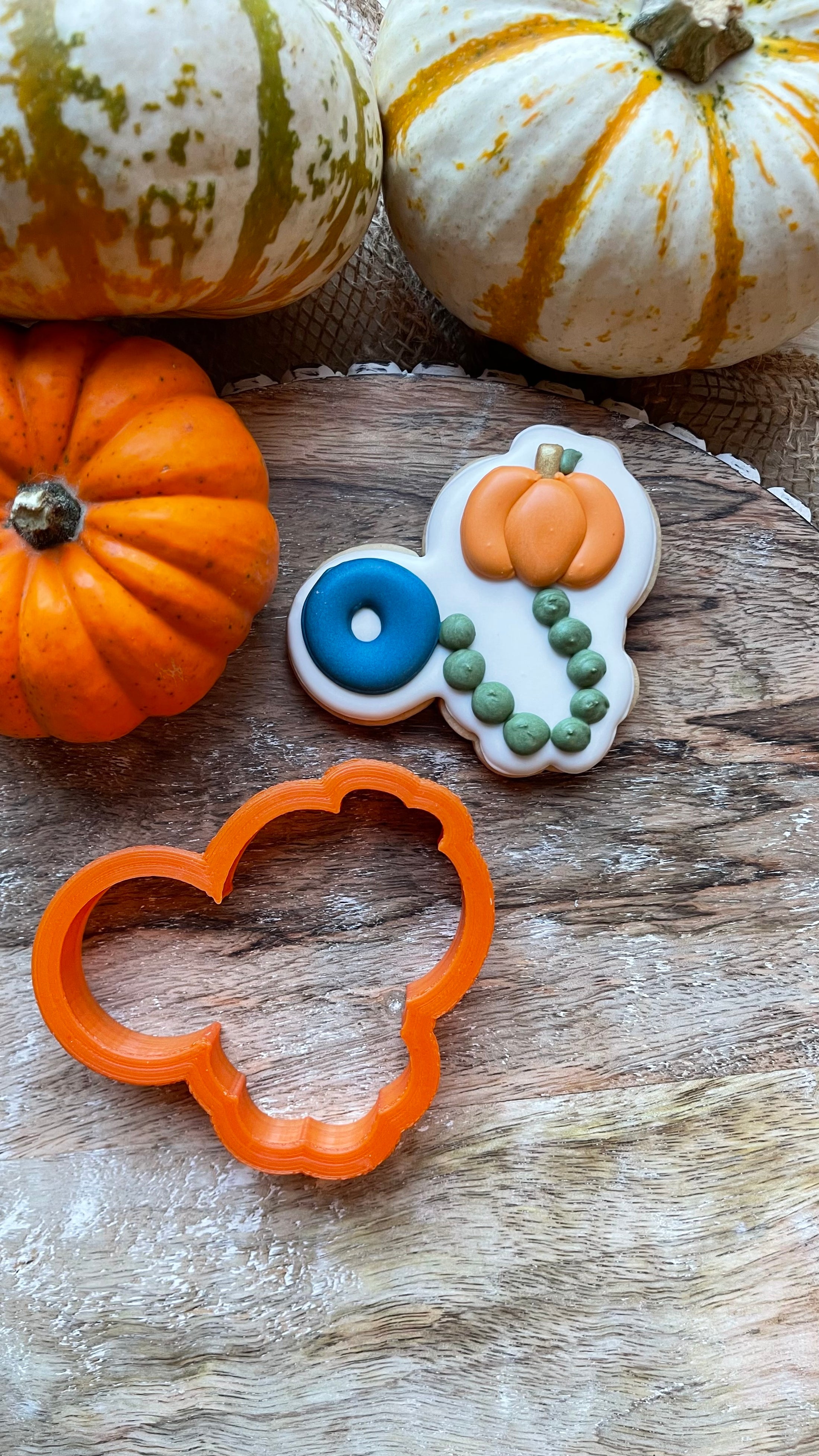 Pumpkin Rattle Cookie Cutter | The Cheerful Baker