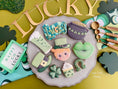 Load image into Gallery viewer, St. Patricks Day Decorating Class and Cookie Cutter Set
