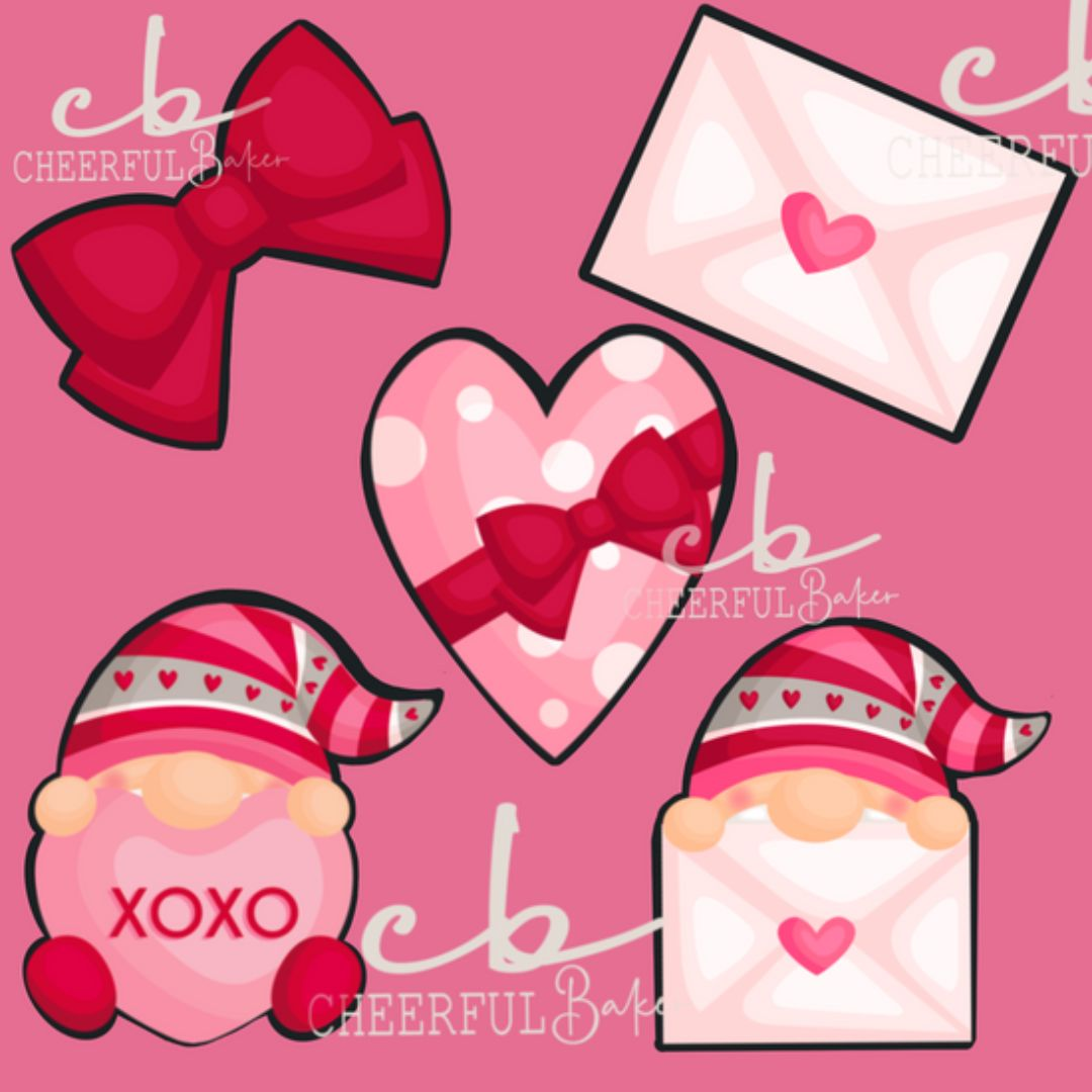 STL files only digital Valentine’s Day Cookie Cutter Set