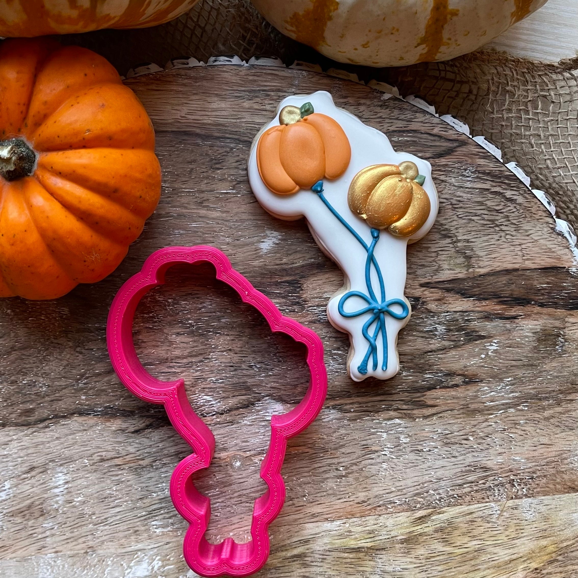 Pumpkin Balloon Cookie Cutter | The Cheerful Baker