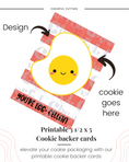 Load image into Gallery viewer, Valentine egg cookie backer card for packaging  - file download

