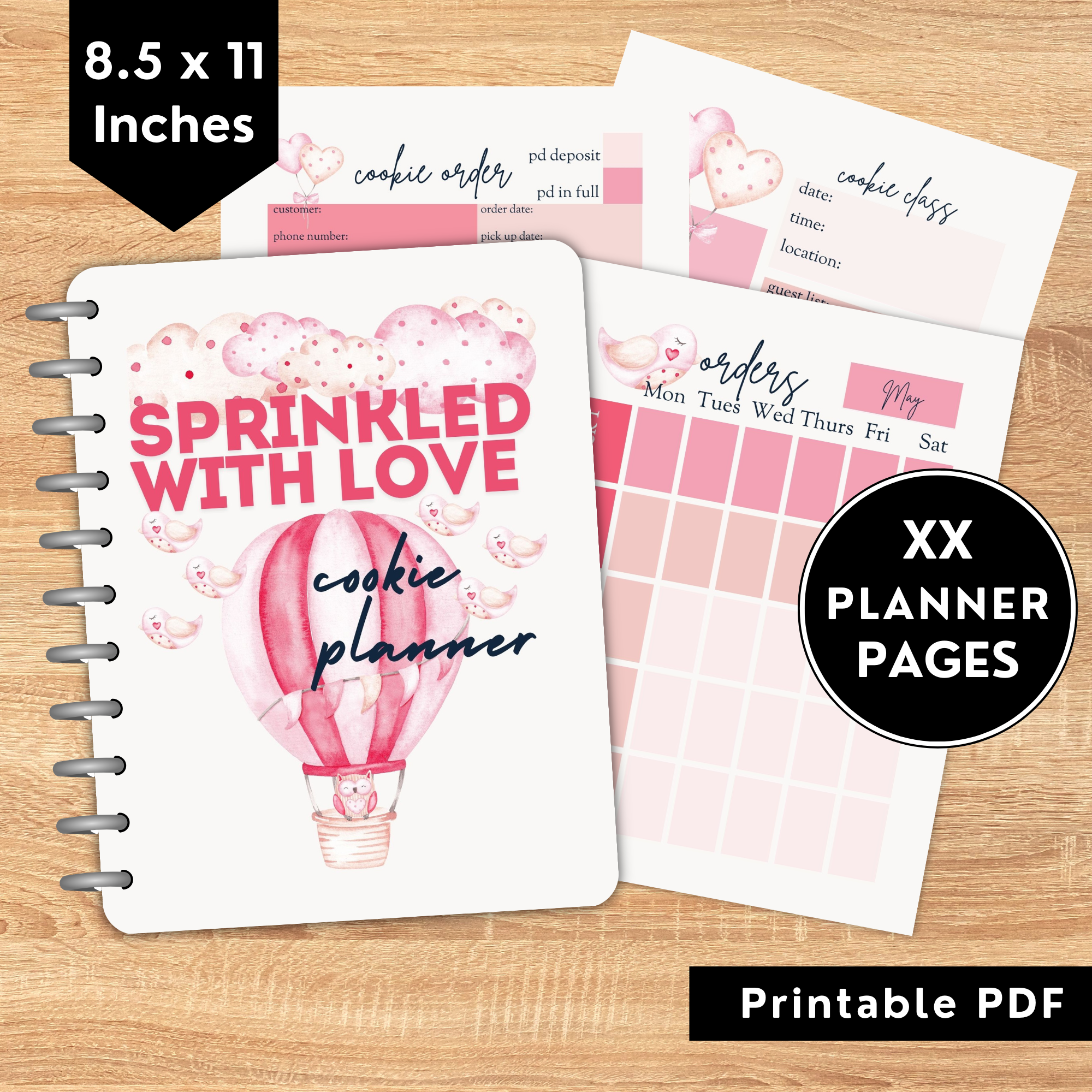 Sprinkled with Love Yearly Cookie Decorator's Planner