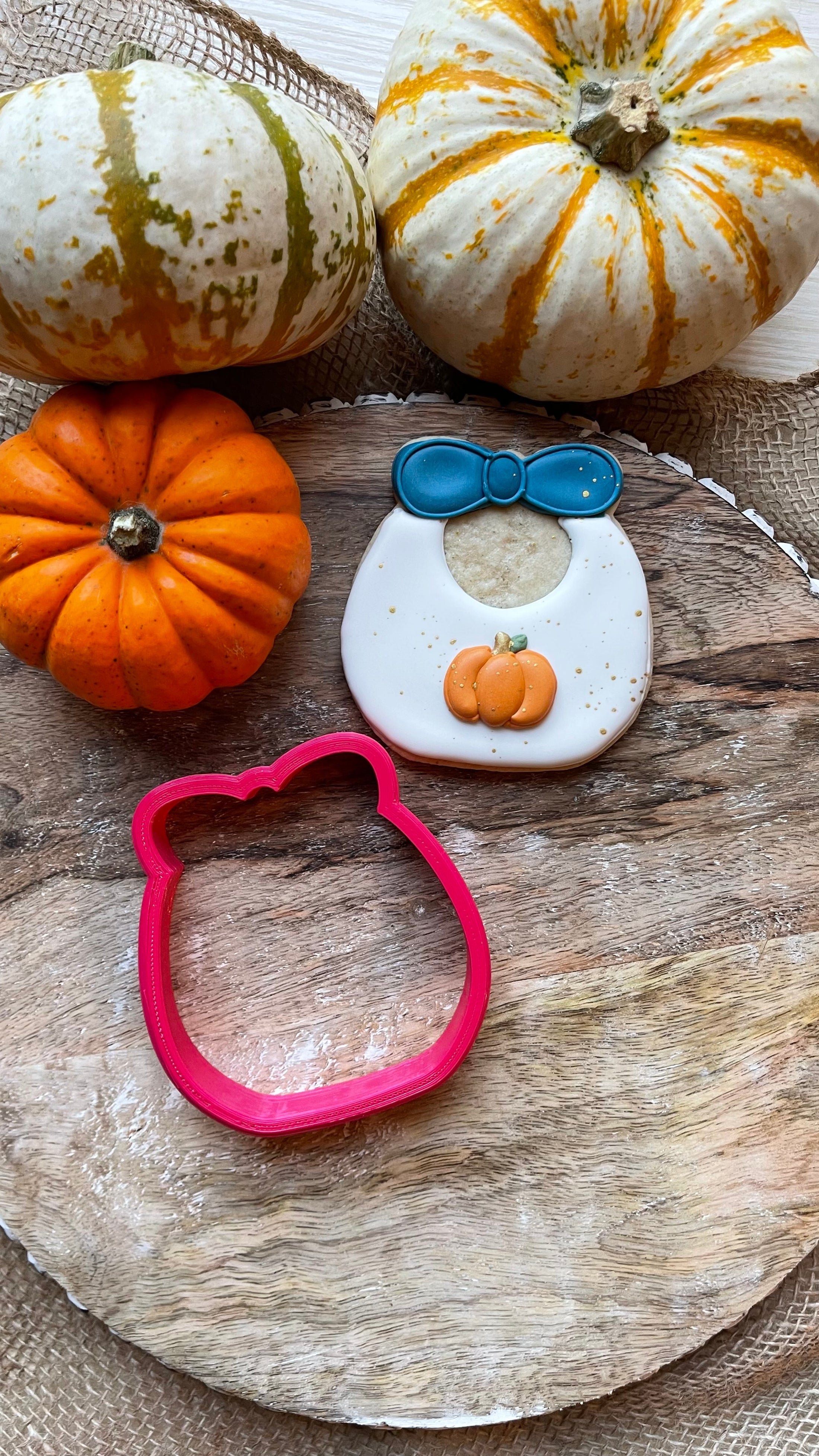 Baby bib Cookie Cutter | The Cheerful Baker