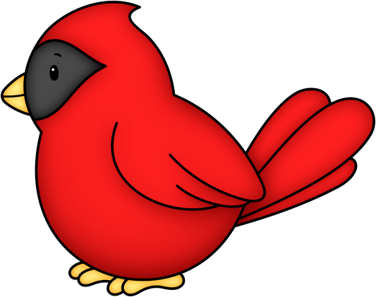 Cardinal bird cookie cutter