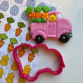 Load image into Gallery viewer, Little truck cookie cutter and  royal icing transfer sheet
