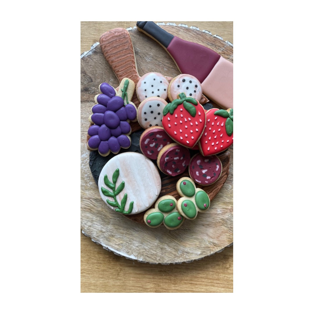 Charcuterie Cookie Decorating Class and Cookie Cutter Set