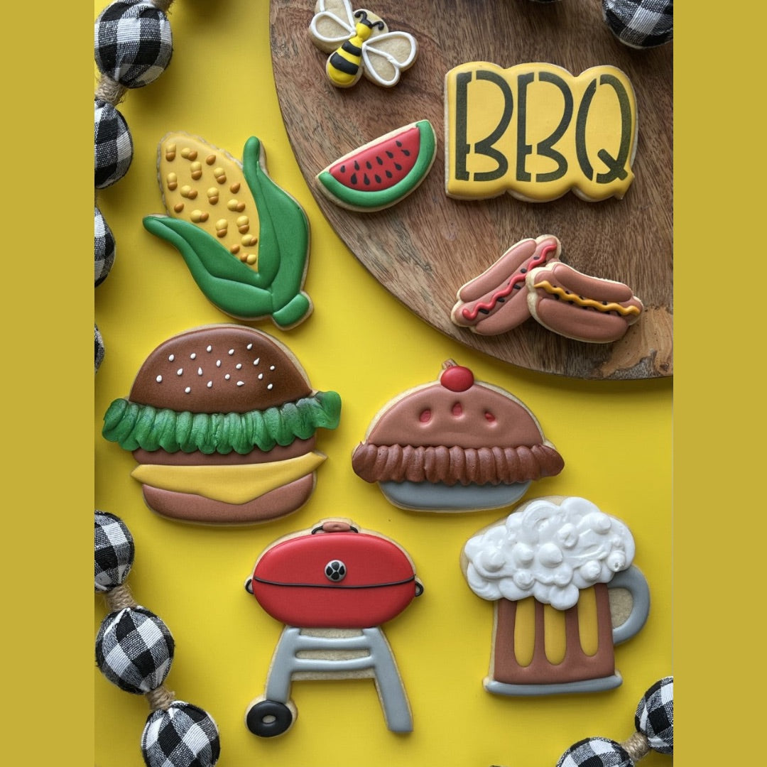 Bbq Cookie Decorating Class and Cookie Cutter Set