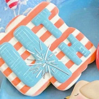 4th of July cookie cutter and stencil set PLUS 4th of July bag tags