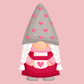 Load image into Gallery viewer, Gnome girl Valentine cookie cutter
