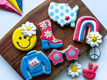 groovy 4th of July Cookies | The Cheerful Baker