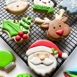 Christmas characters cookie cutters set