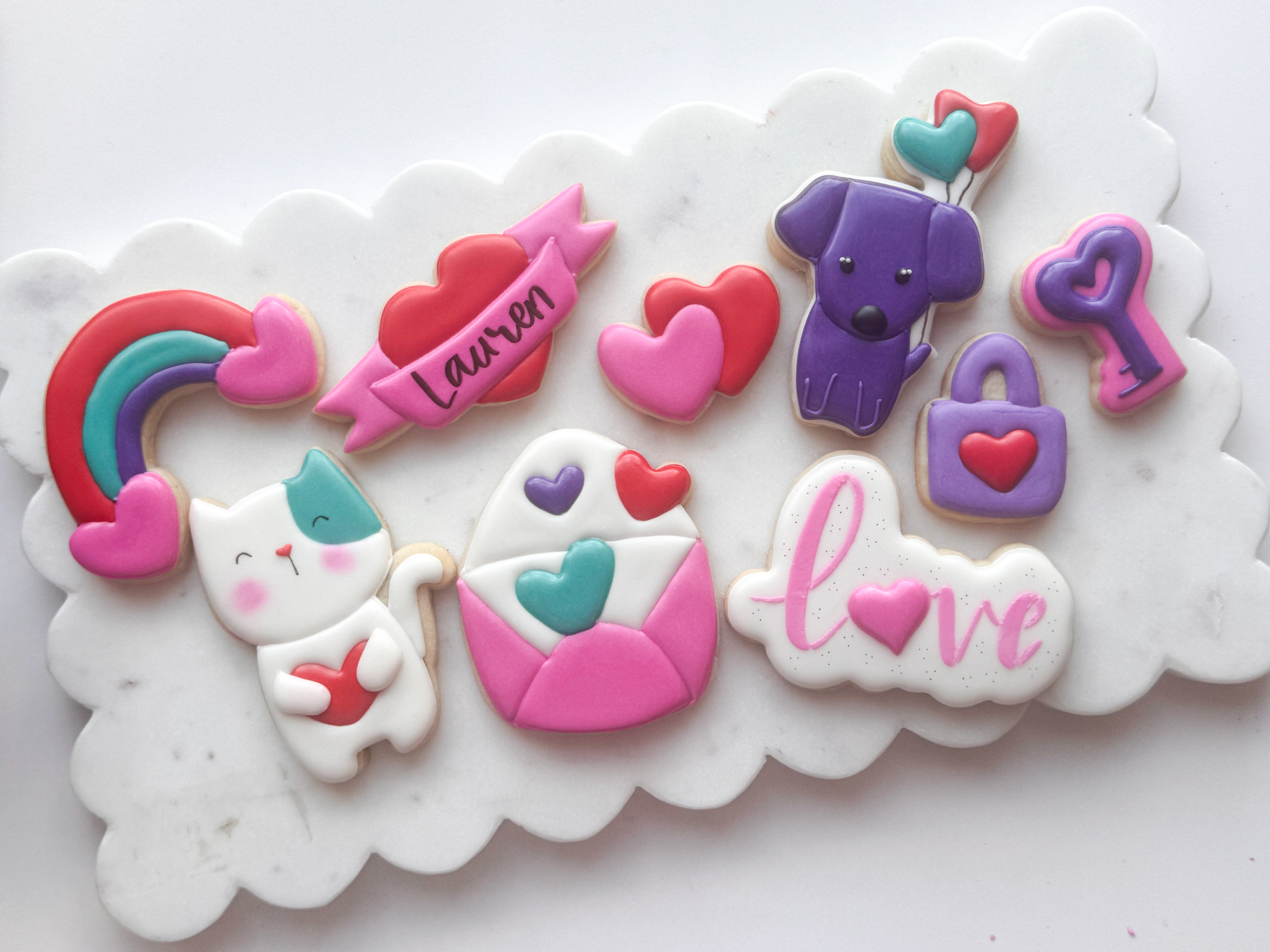 Valentine Cookie Decorating Class | The Cheerful Baker