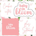 Load image into Gallery viewer, Baby in Bloom Cookie Cutter and Stencil Set
