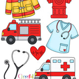 Print Your Own First Responder Cookie Cutter Set