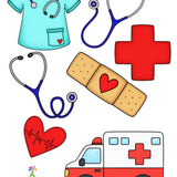 Nurse and medical responder cookie cutters