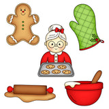 Mrs. Claus Cookie Cutter Set