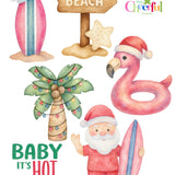 Beach Santa Cookie Cutter Set