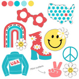Groovy 4th of July Cookie Cutter Set | The Cheerful Baker