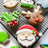cookie decorating class | christmas cookie class | santa| rudolph| frosty | the cheerfulbaker