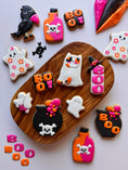 Load image into Gallery viewer, cookie subscription box | halloween cookies | the cheerful baker
