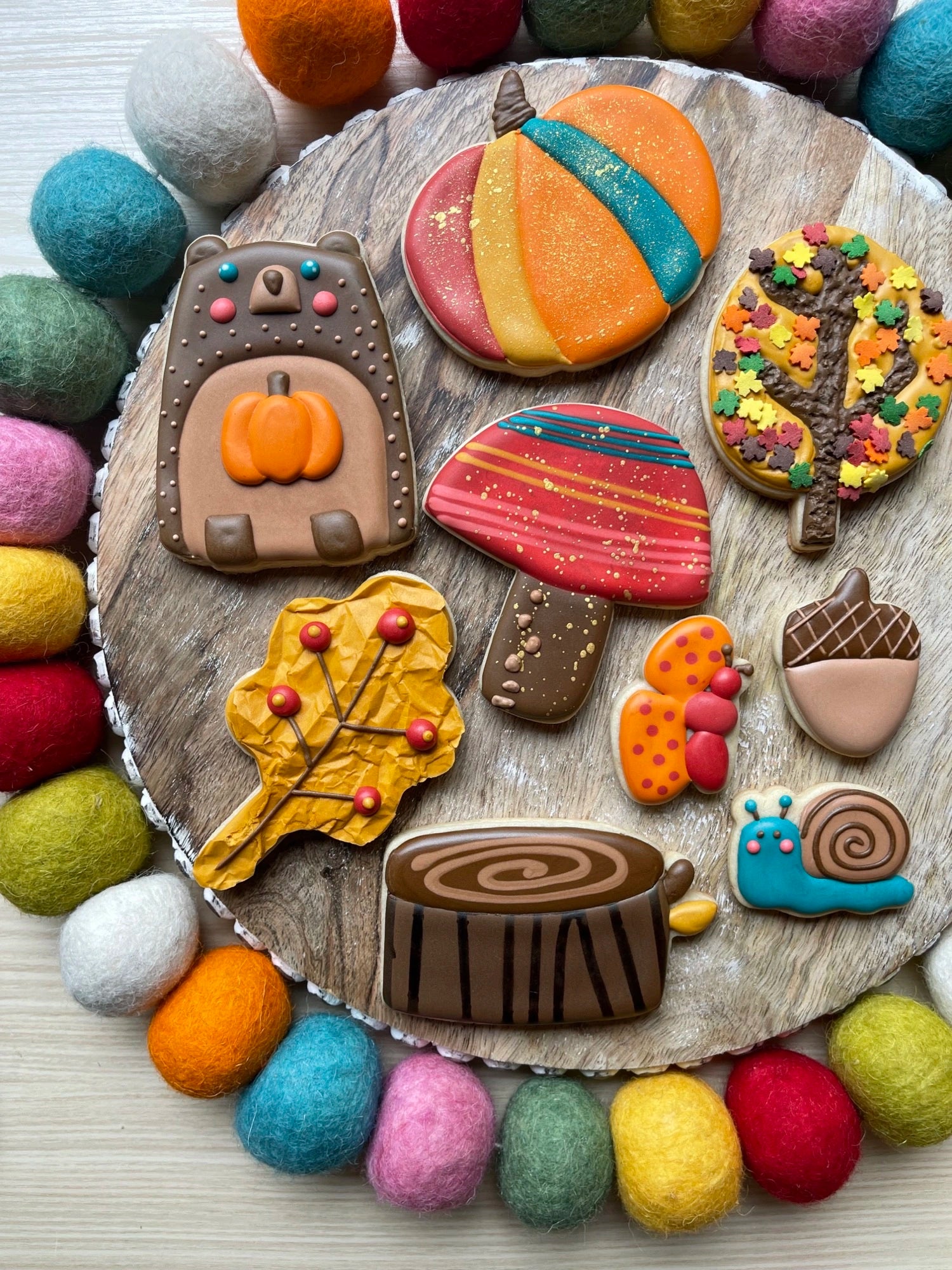 Online Cookie Decorating Classes - Woodland Bear Class