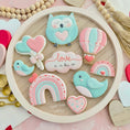 Load image into Gallery viewer, decorated valentines cookies | The Cheerful Baker
