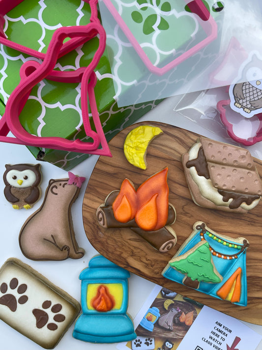 decorated camp cookies | The Cheerful Baker