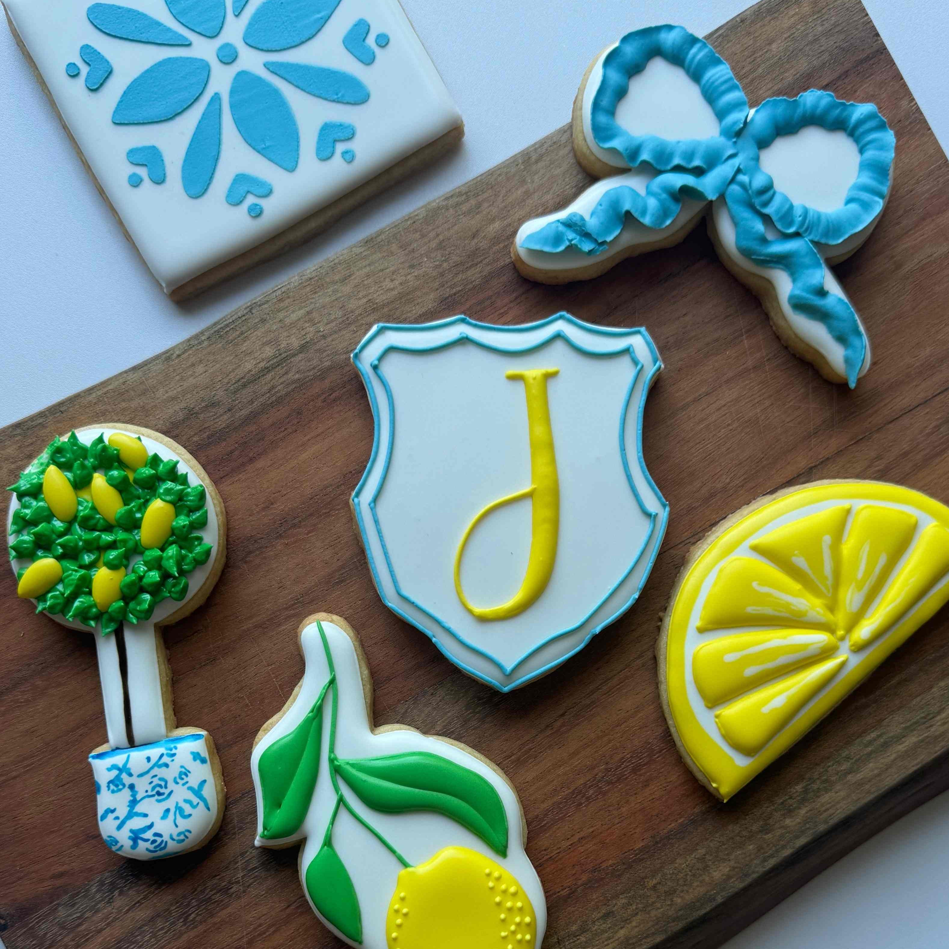 cookie decorating class online | lemon | The Cheerful Baker