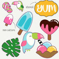 Load image into Gallery viewer, Toucan Ice-cream party Cheerful Box
