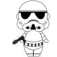 Load image into Gallery viewer, Space Wars storm trooper cookie cutter
