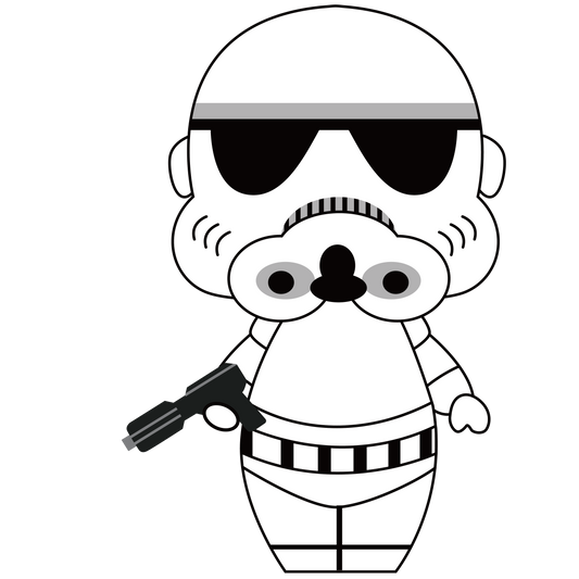 Space Wars storm trooper cookie cutter