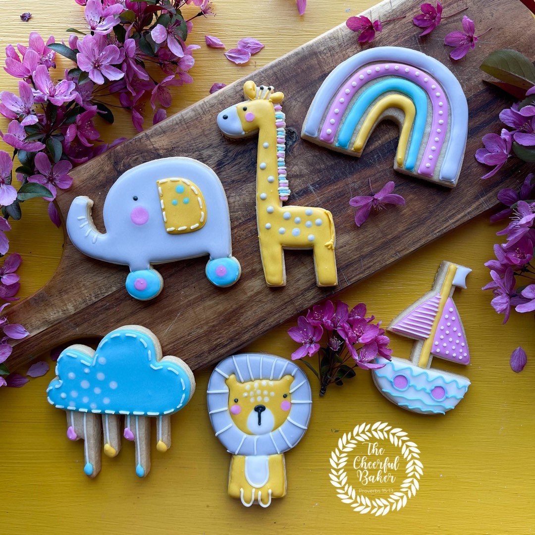 zoo animal cookies