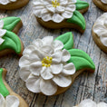 Load image into Gallery viewer, Single 3.5 inch floral cookie cutter- finished cutter
