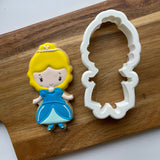 Finished  5 piece Cinderella cookie cutter set