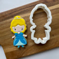 Load image into Gallery viewer, Finished  5 piece Cinderella cookie cutter set
