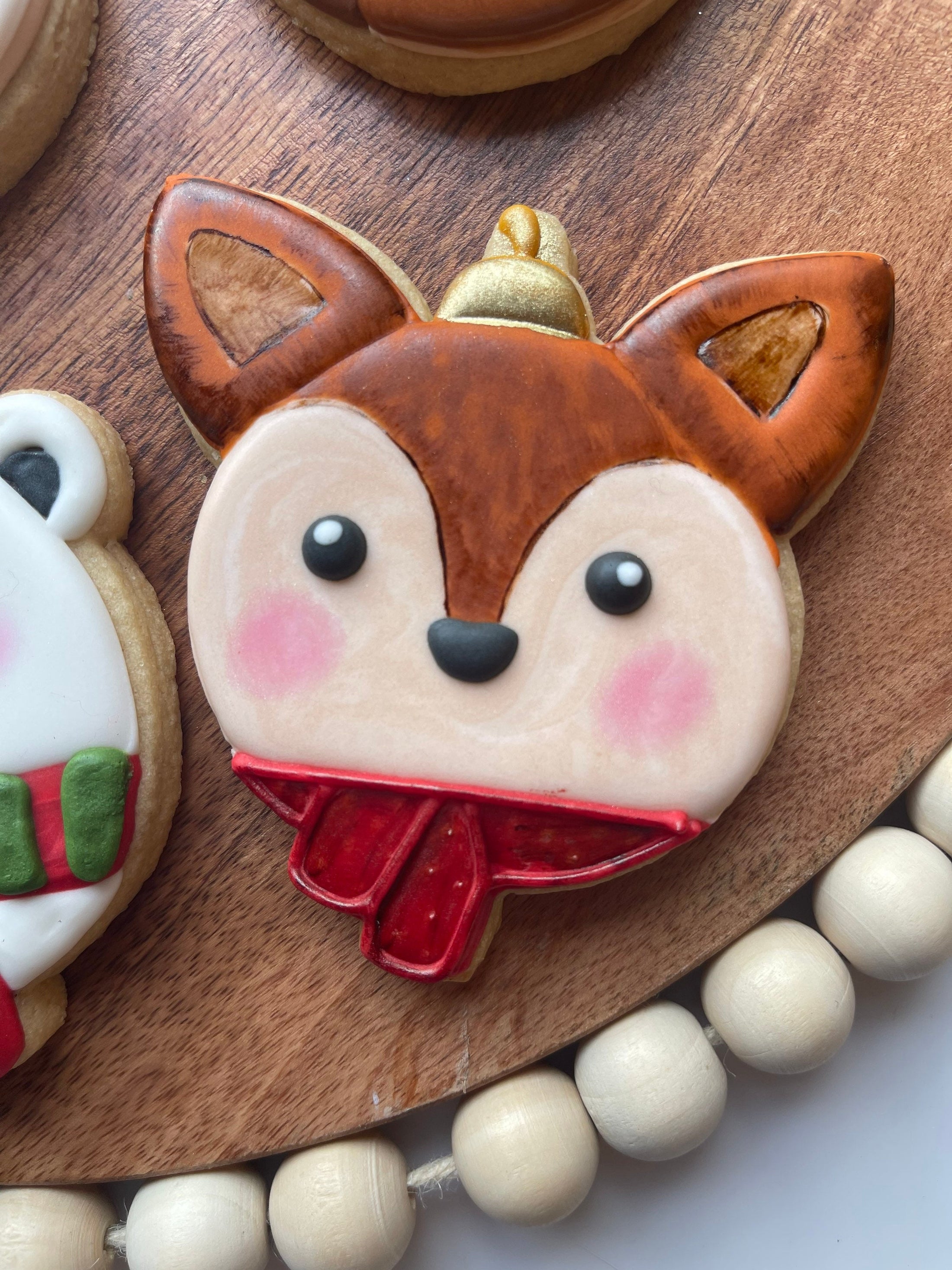 3.5 inch fox ornament cookie cutter