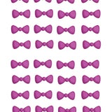 Bow tie royal icing transfer sheet set