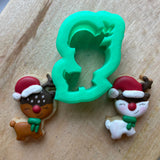 reindeer mini cookie cutter