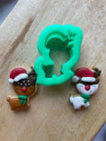 Load image into Gallery viewer, 4 mini cookie cutter set. Each cookie cutter makes a 2 inch cookie
