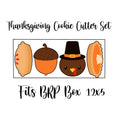 Load image into Gallery viewer, 4 Piece Thanksgiving Cookie Cutter Set
