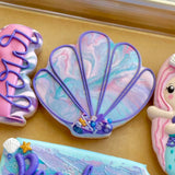 5 piece Mermaid Cookie Cutter set.  Finished Cookie Cutters